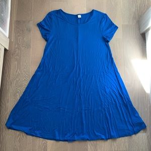 Old Navy Bright Blue T-shirt Swing Dress Size M